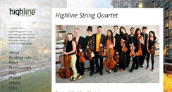 Desktop Screenshot of highlinequartet.com